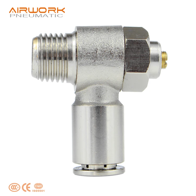 pneumatic m5 pipe air speed control brass valve fitting one way throttle flow valve