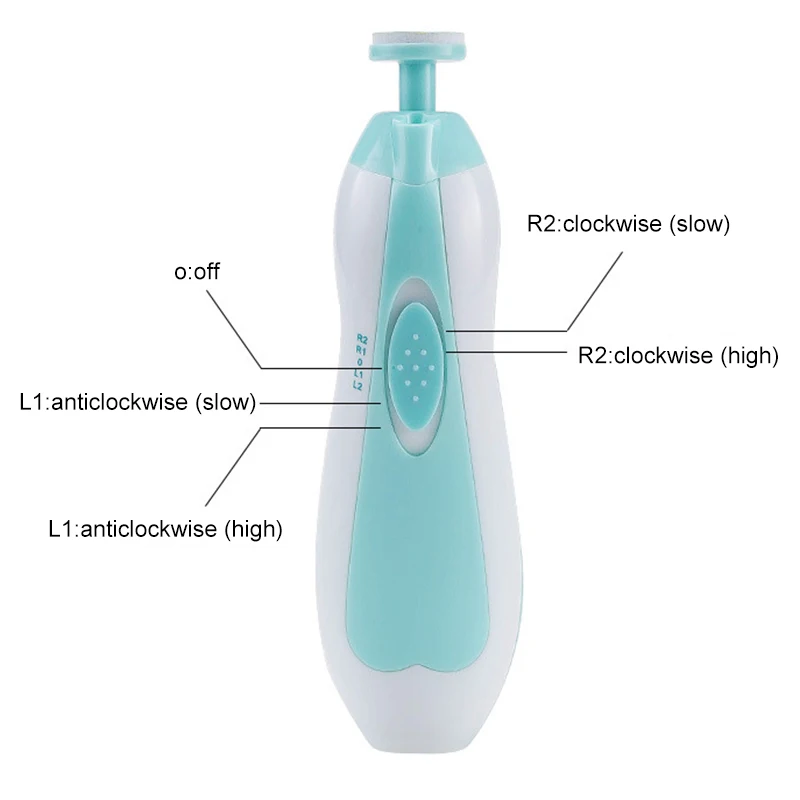 Nail clipper Baby Nail File Electric Nail Trimmer  for Newborn Children Toddlers with LED Light