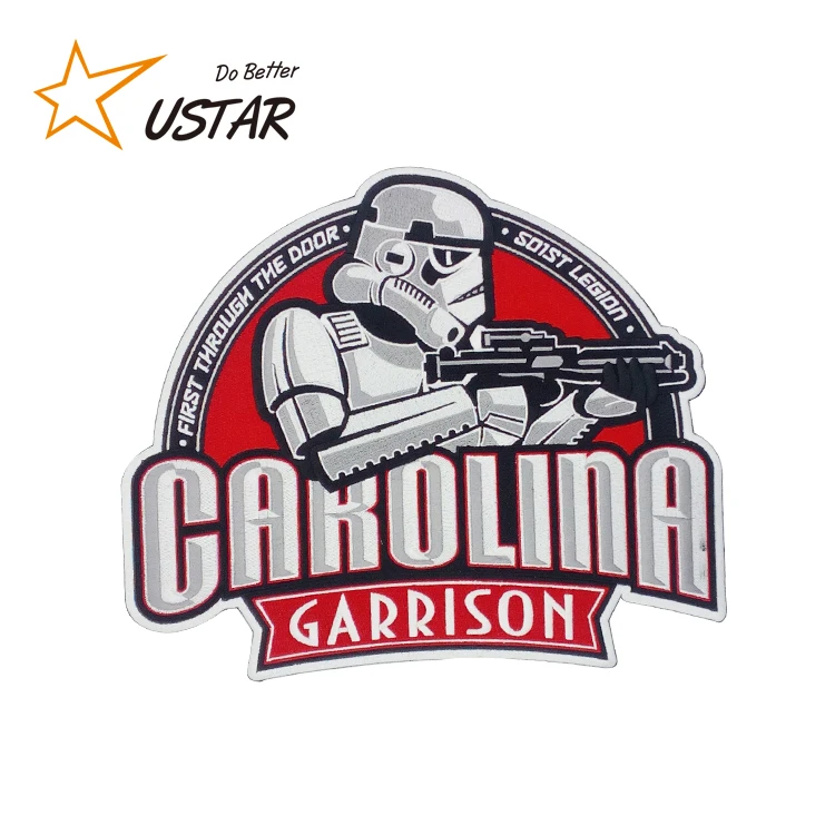 No Minimum Order China Factory Cheap Custom Large Sew On Embroidered Patches For Clothes