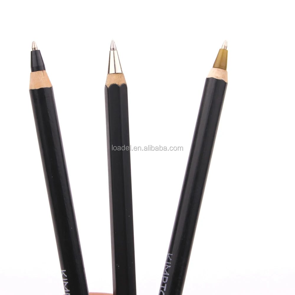Black wooden pen slim cheap pen wooden natural wood pen