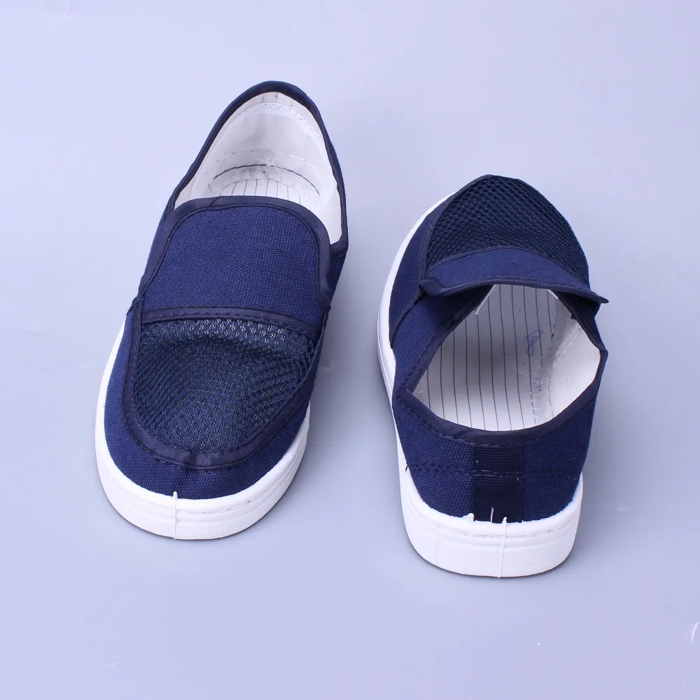 High Quality Fashionable PVC Anti-Static Canvas Shoes Cleanroom ESD Mesh Canvas Shoes