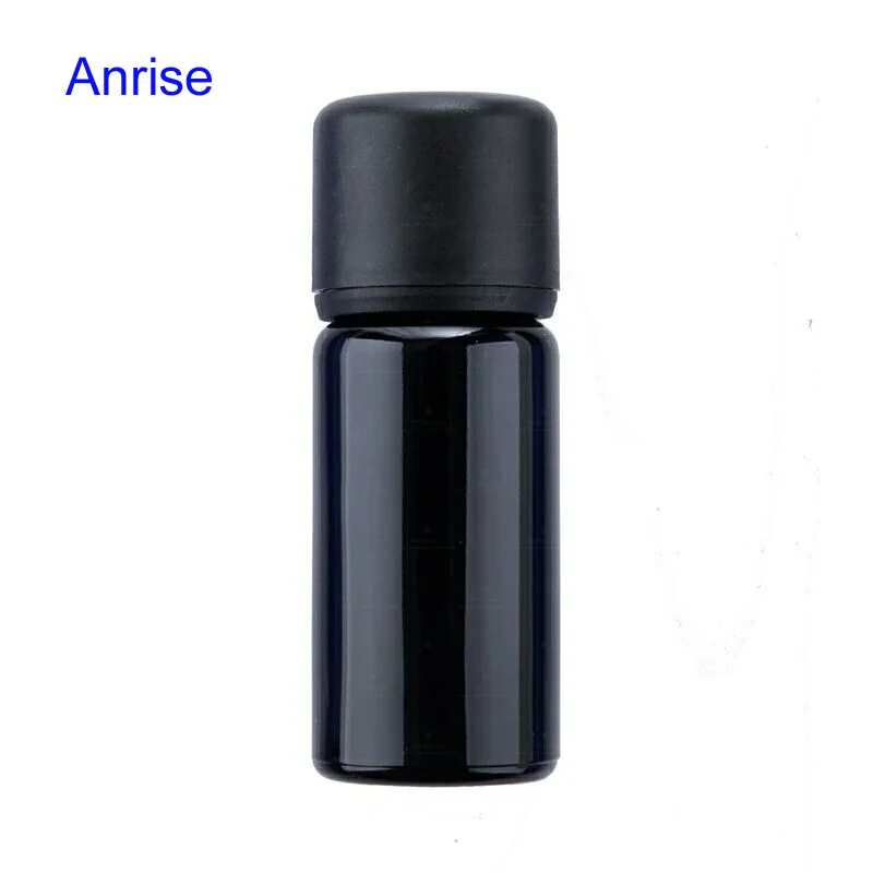 Luxury Optical Dark Violet Glass Cosmetic Lotion Bottle Jar with Black Pump Cap