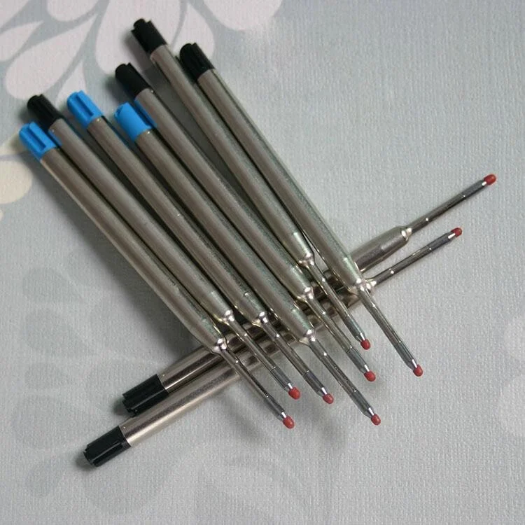 mq-64 Low moq custom made logo rollerball pen refill different metal ballpoint pen refill