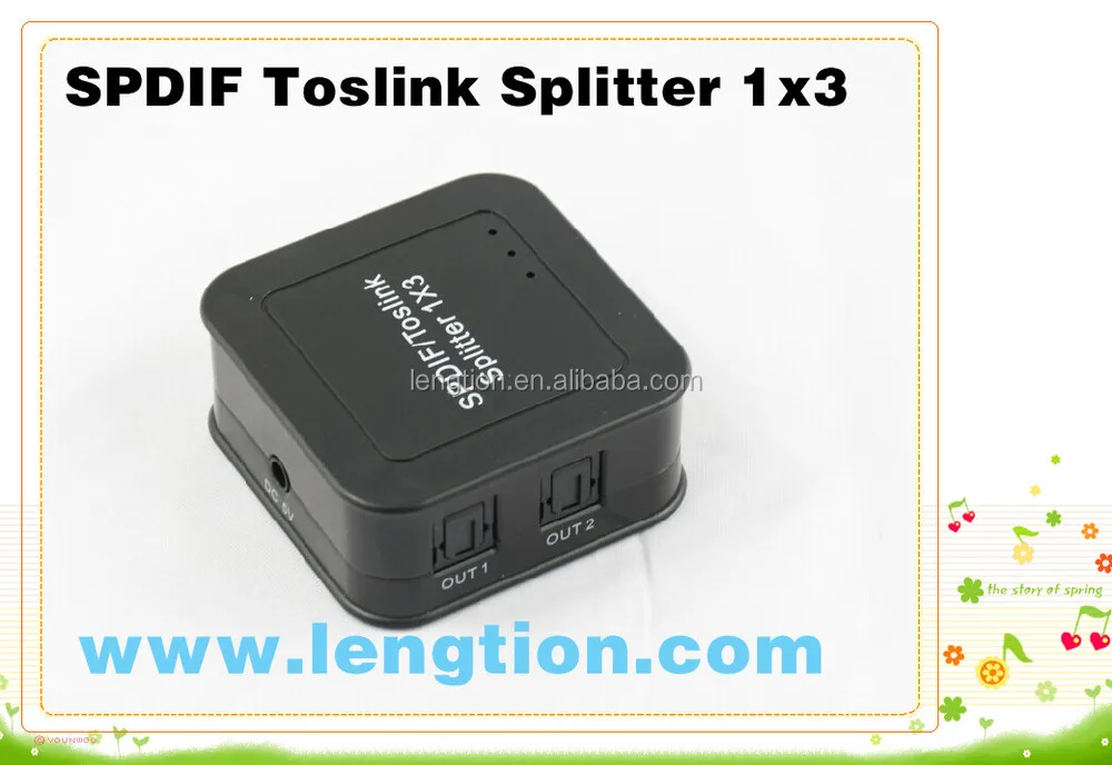 1 порт SPDIF Toslink Цифровой оптический аудио сплиттер 1x3 1 в 3 из dolby dts PCM