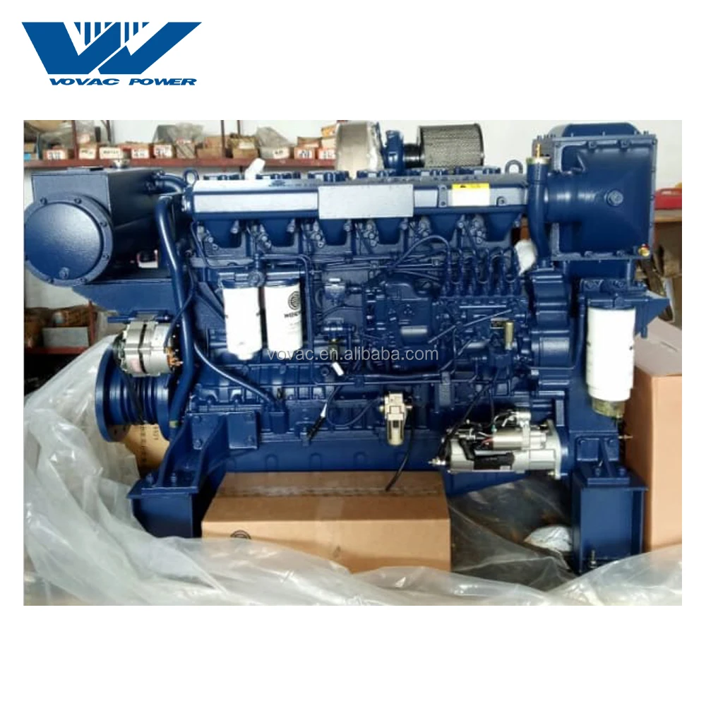 Cheap Price 2100rpm 450HP Inboard Diesel Boat Engines with Gearbox WP12C450-21