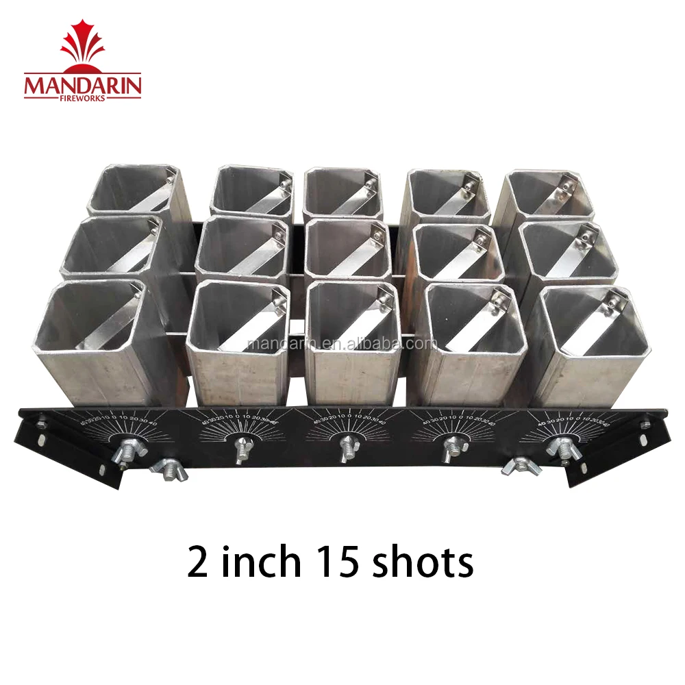 Заводская цена, 1,2 дюйма, 15 выстрелов, одинарный съемный раствор из алюминиевого сплава, трубки, держатель для фейерверка, демонстрационная стойка