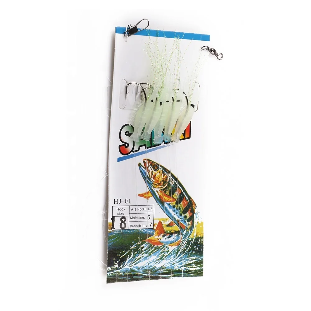 Hengjia Fish skin string hook simulation shrimp 3CM 9G fishing hook