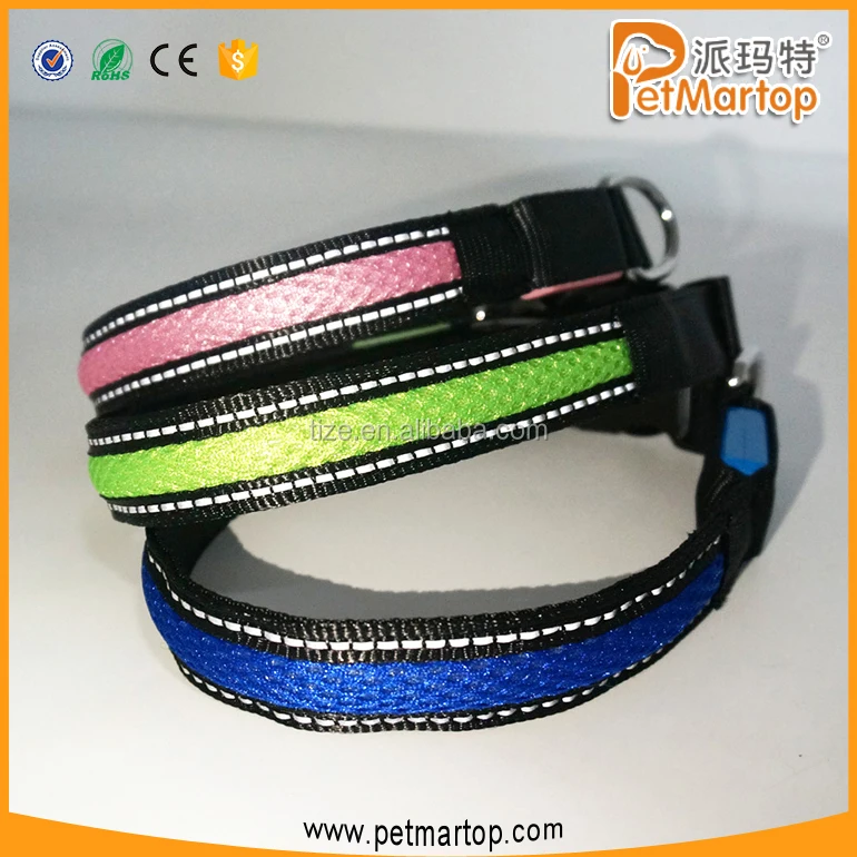 TZ-PET1600 Сетки материал СВЕТОДИОД Мигает Ошейник