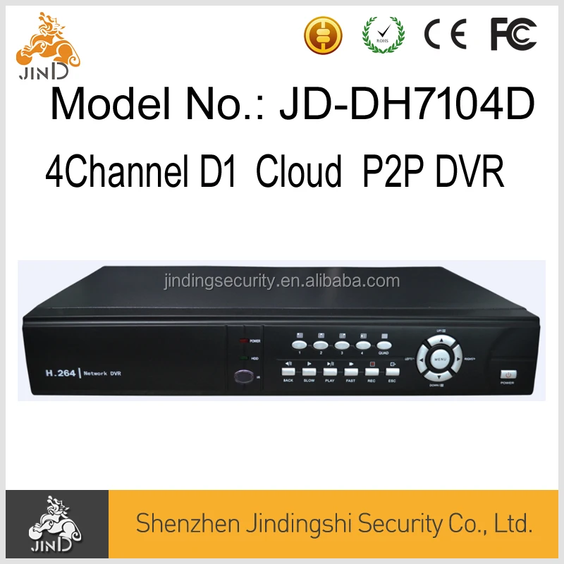 4 канальный Full D1 1 жесткого диска SATA HDD P2P облако H264 видеорегистратор сетевой видеорегистратор