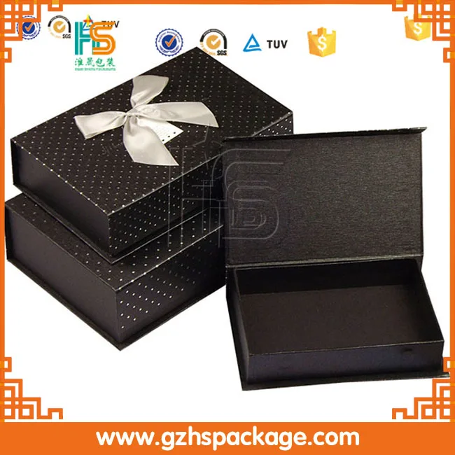 Guangzhou supplier custom cheap magnetic brown or black closure chocolate packaging boxes wholesale