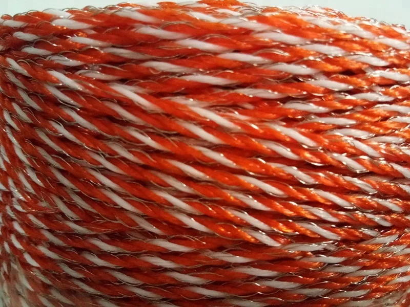 heavy duty electric fence poly wire 500M for grazing