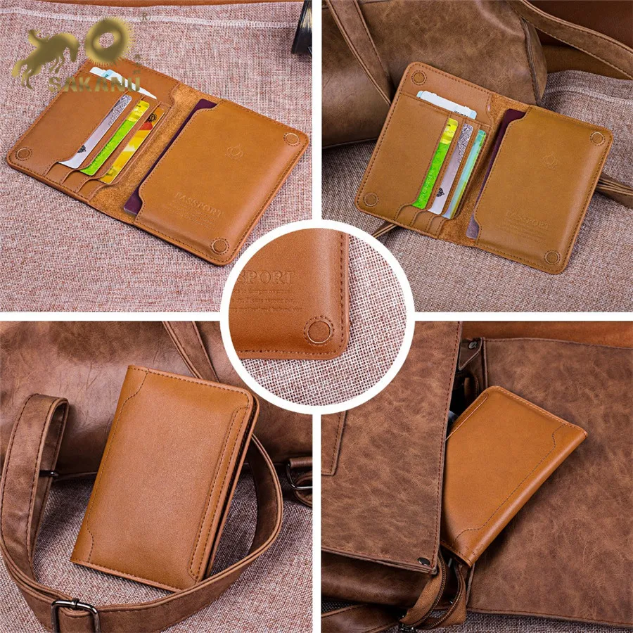 High Quality Genuine Leather Passport Holder Passport Cover