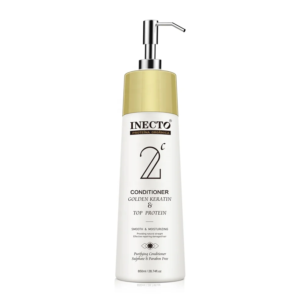 Оптовая продажа, золотой Кератиновый Топ, белок, Кондиционер для волос 850 мл