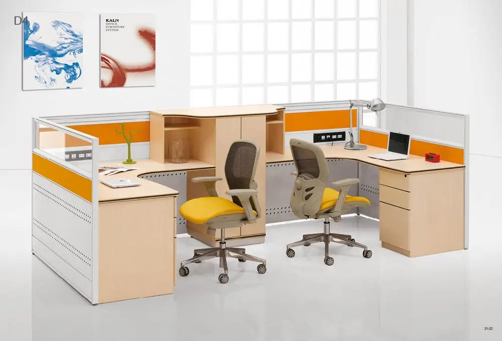 Modern office furniture customized executive workstation cubicle for 1/2/3/4/6/8 people free combination commercial furniture