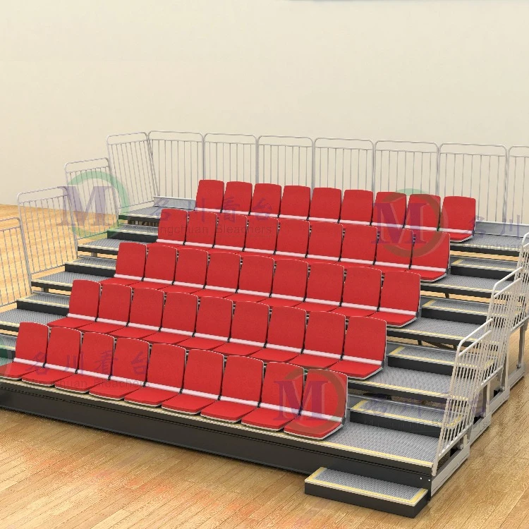 Zhen school telescopic seating  retractable tribune with steel structure
