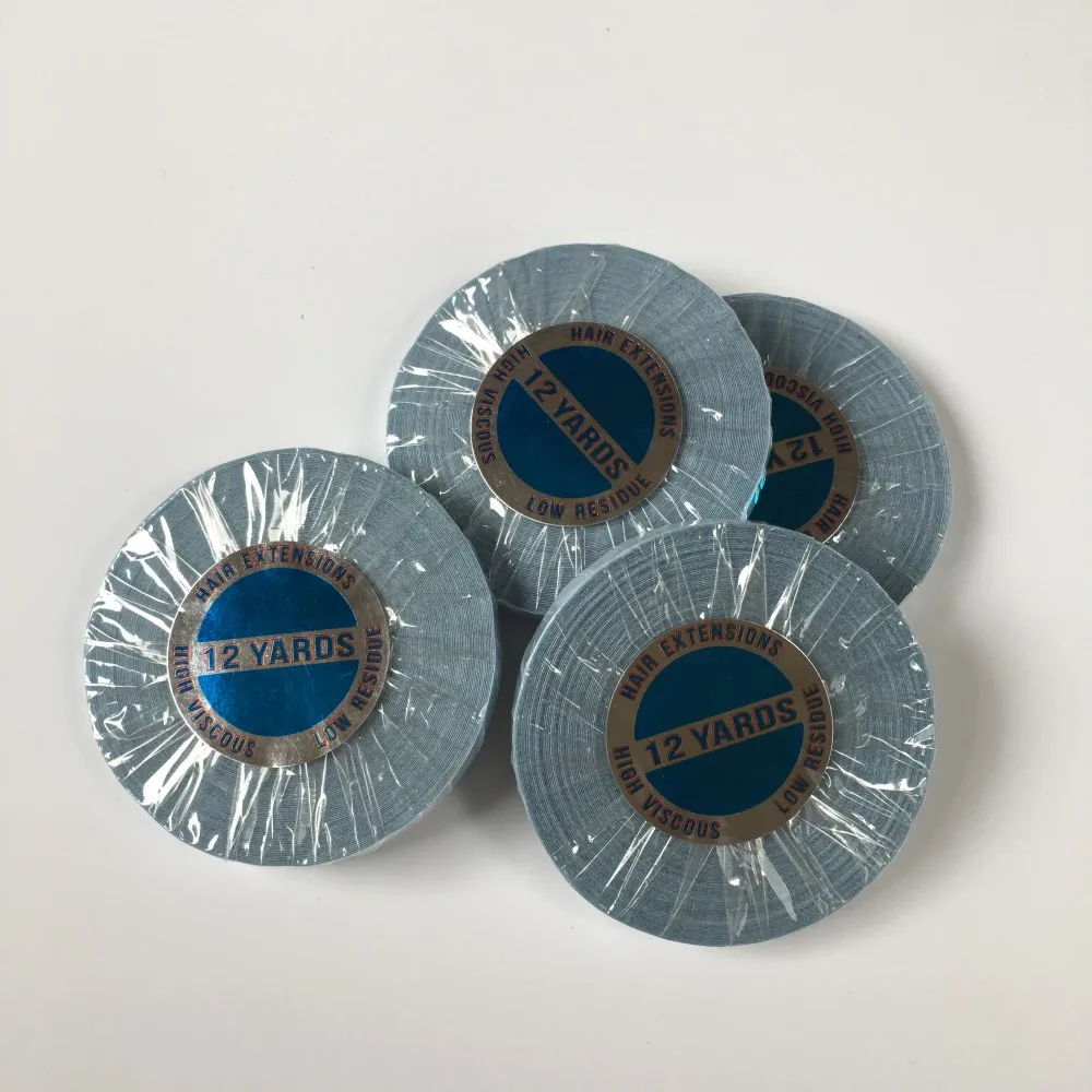 
Double Sided Hair Tape 0.8cm*12Yard Super Blue Tape Easy Use For Tape Hair Extensions 