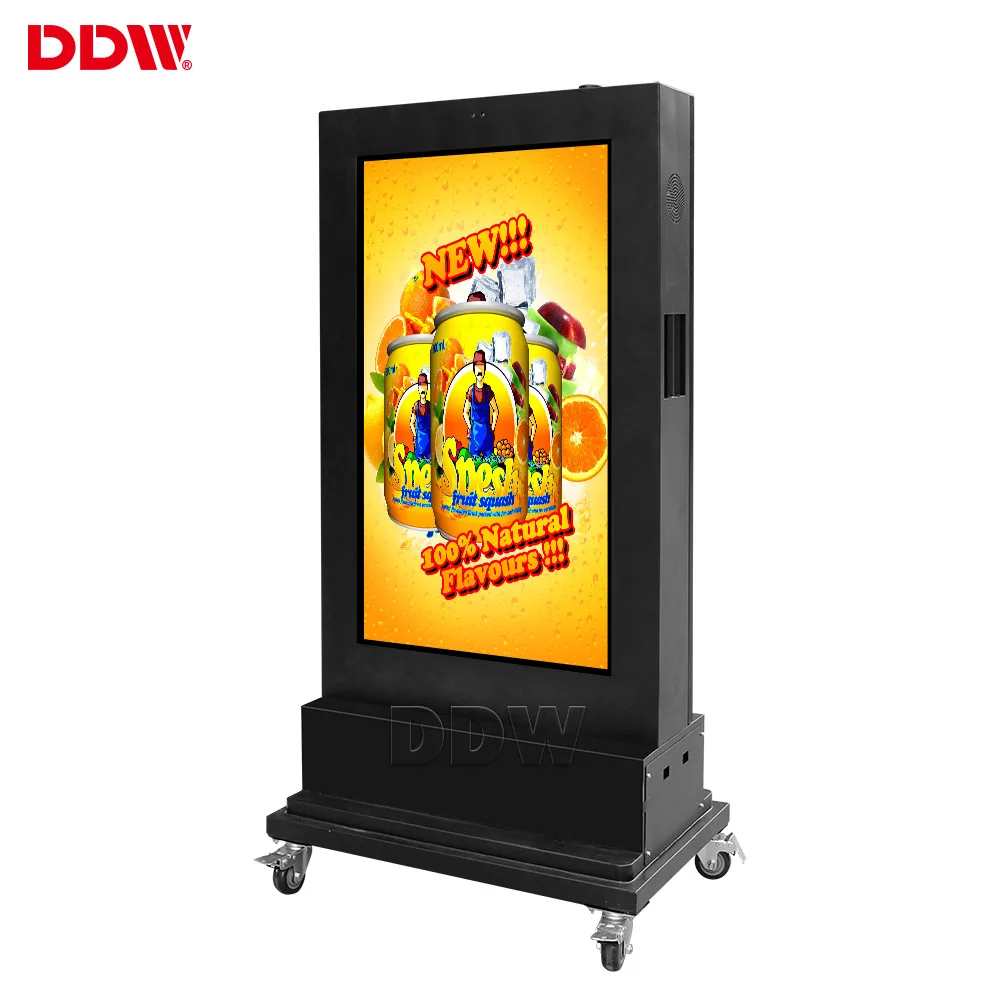  Новый 43 дюйма с батарейным питанием digital signage 2500 нит высокой яркости DC питание от батареек Водонепроницаемая монитор аккумуляторной батареи на открытом воздухе