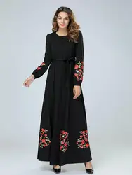 The Middle East Embroidery Robe Abaya Muslim Dress For Women