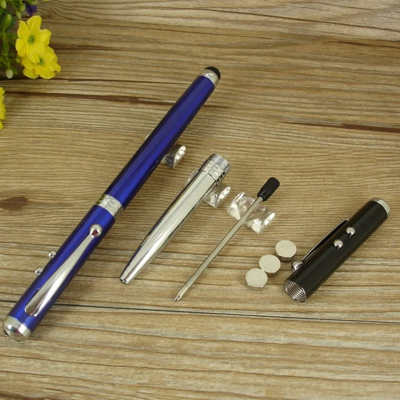  ACMECN 4 в 1 многофункциональная шариковая ручка со светодиодной подсветкой сенсорный экран Стилус и лазерная указка офисные канцелярские подарки