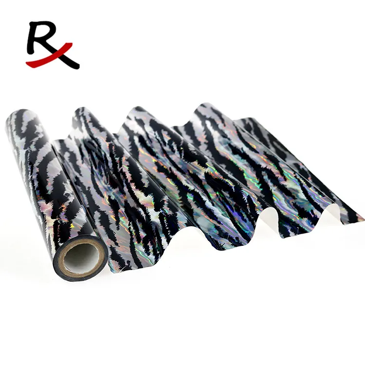 5003# holographic heat transfer laser foil for fabric & leather & textile