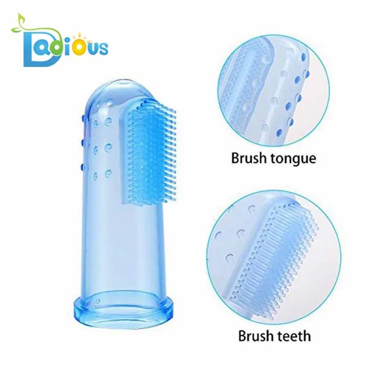 Soft Silicone Baby Massage Finger Toothbrush For Infant Teeth Clean