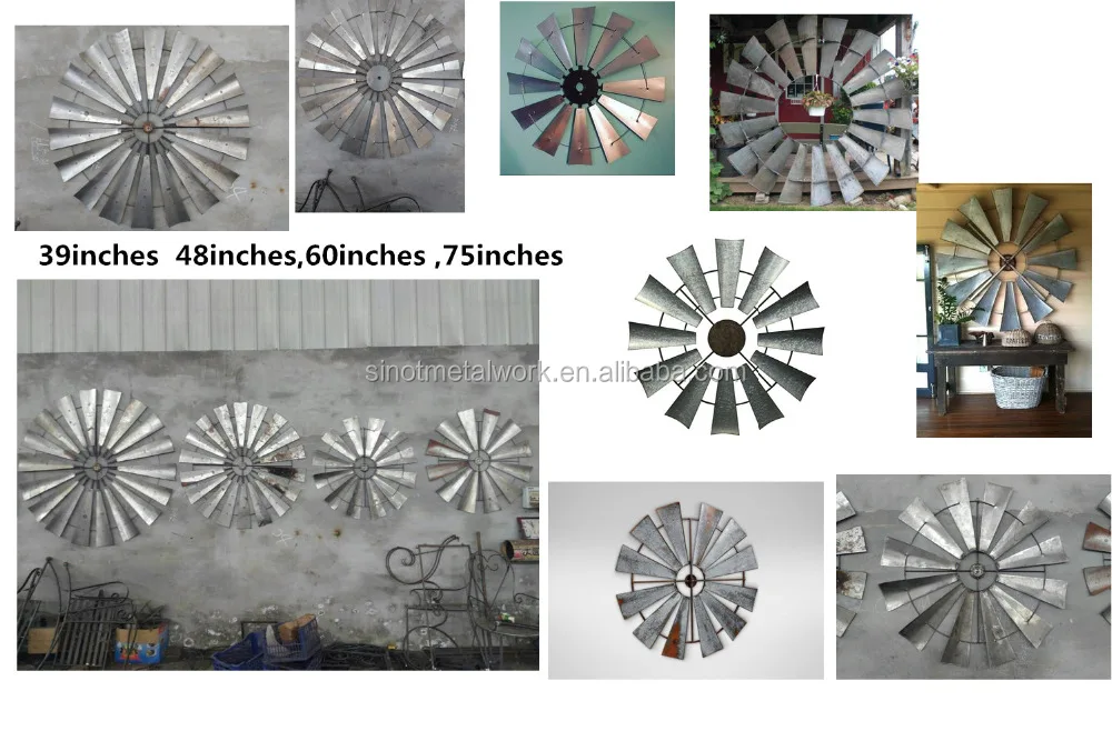 
rustic decorative metal windmills for home and garden iron windmill fan for sale 