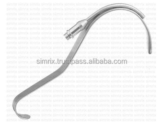 
Deaver Retractor With Fiber Retractor 25mm wide, Plastic Surgery Instruments, Simrix 
