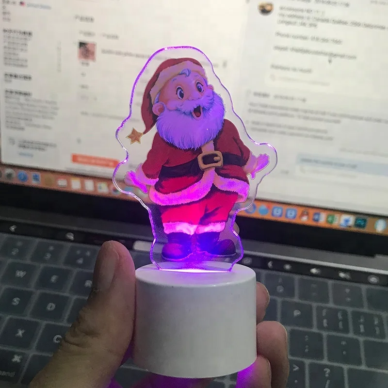 Manufacture double side printed design standee custom acrylic charm stand anime