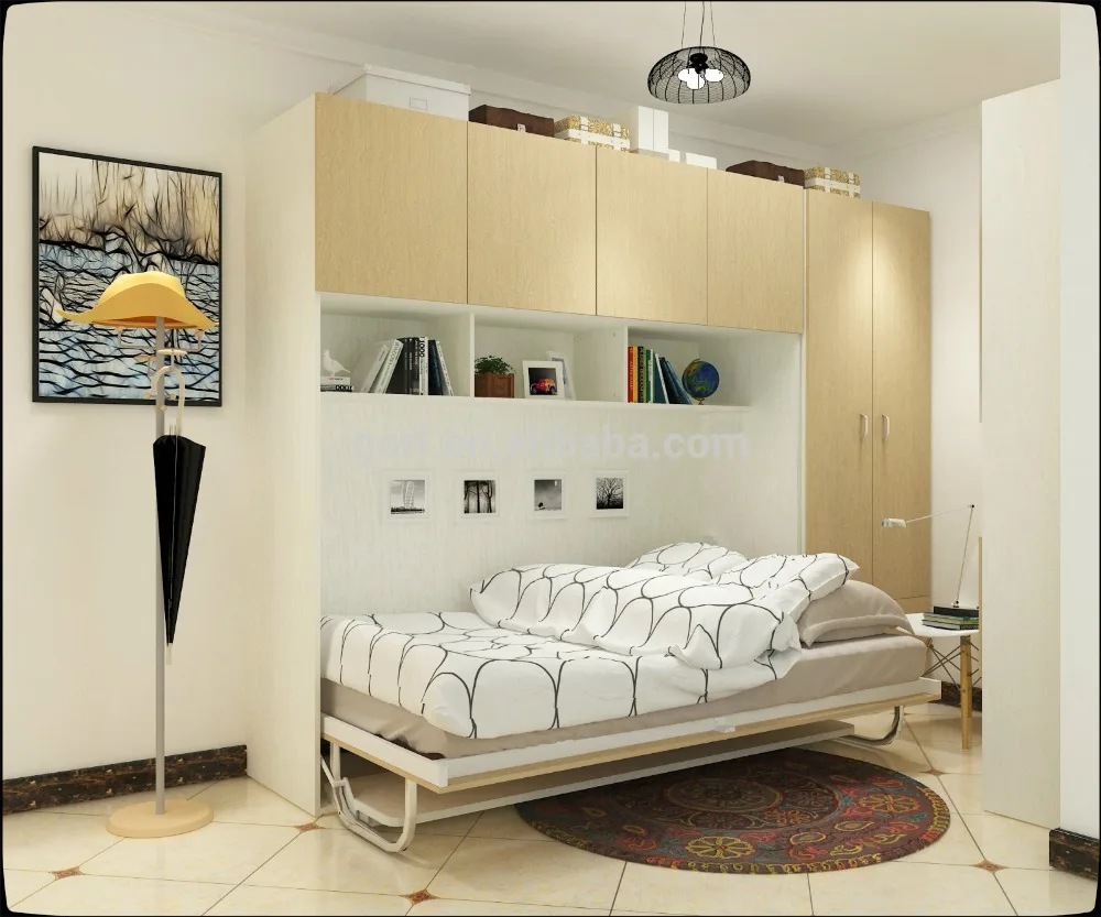 Office hot sale horizontal foldable wall furniture bed