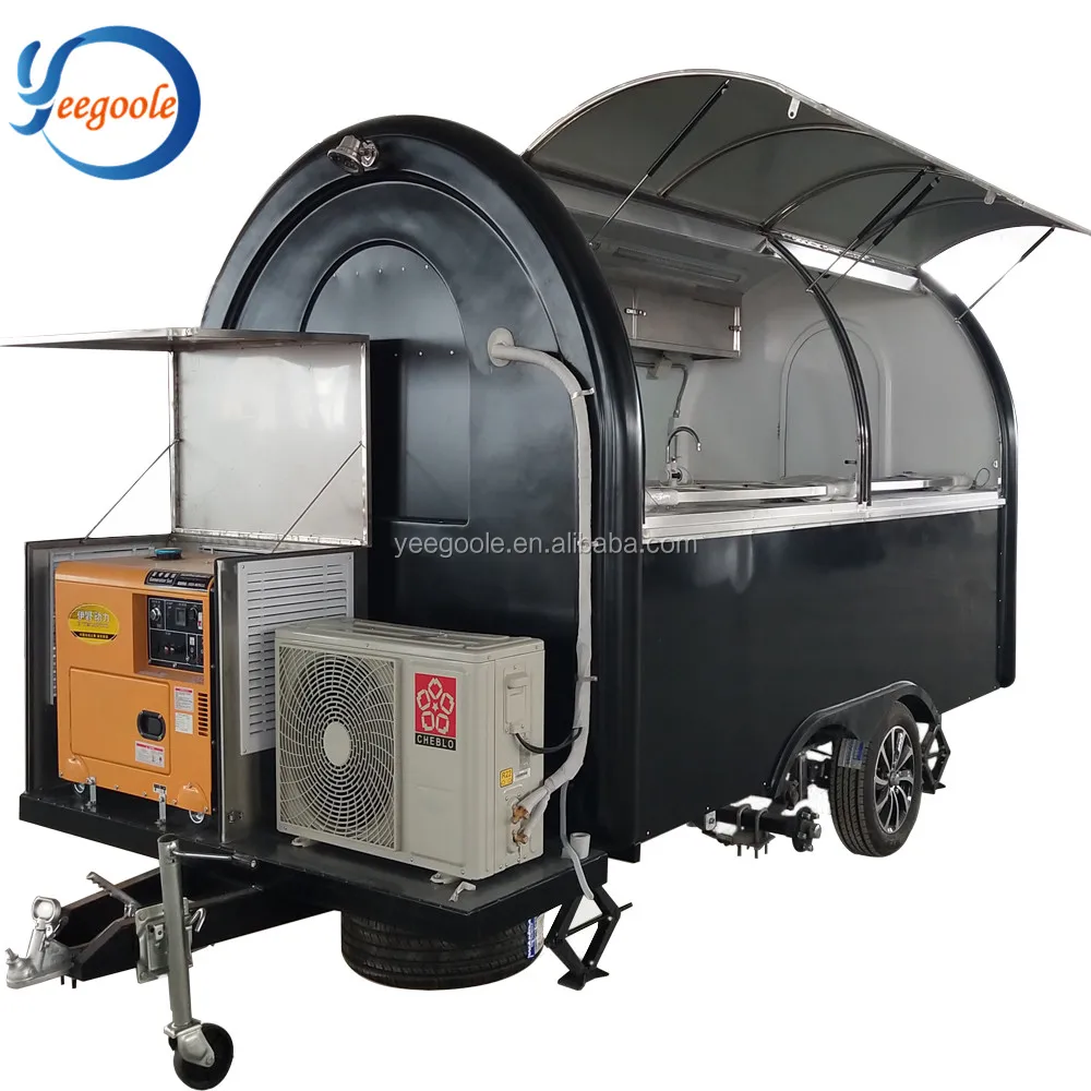 mobile motorcycle food cart/motorcycle food van/motorcycle food trailer for sale CE