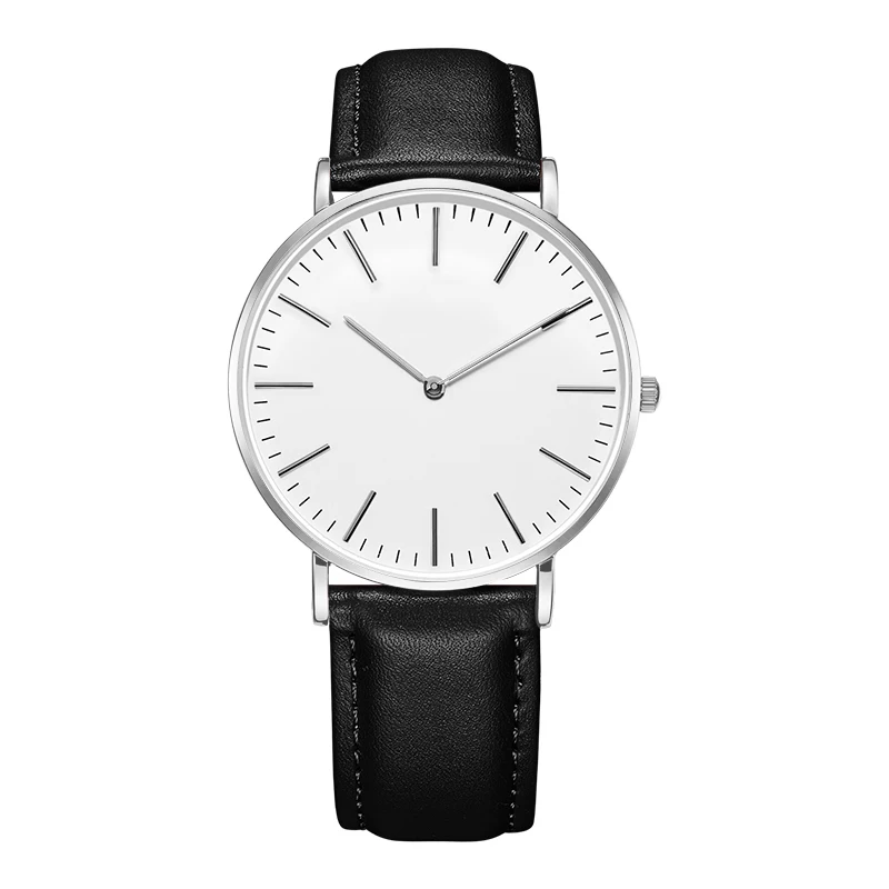 Custom logo Wholesale Japan Movement Minimalist Wrist Watch Leather Wristwatches