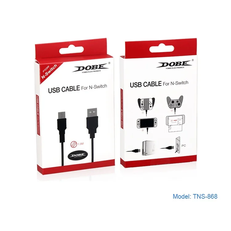 DOBE TNS 868 1.5M Black Quick Charge USB-TypeC Cable For Nintendo Switch Console