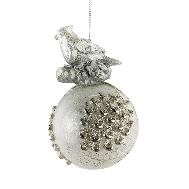 
Custom logo engraved clear glass ornament christmas balls cheap wholesale 