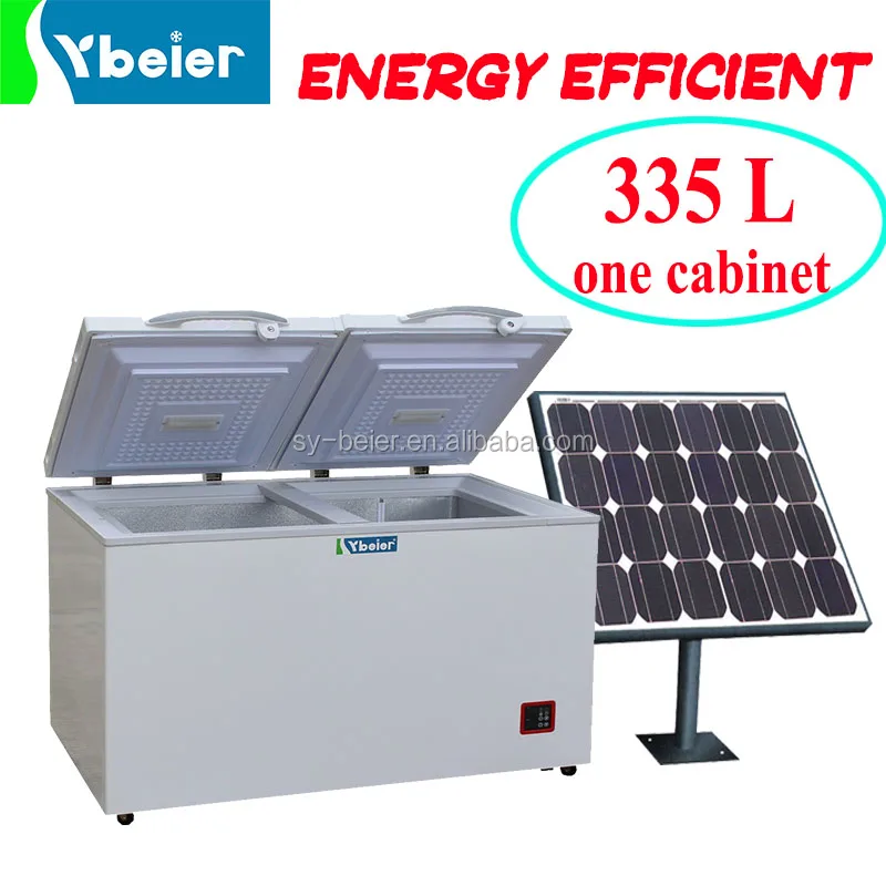 335L DC 12V solar deep freezer for African market