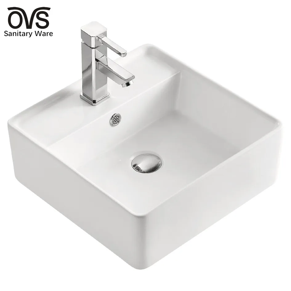 ceramic sanitary ware china basin square vessel sinks countertop washbasin