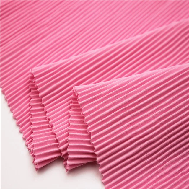 hot sale crinkle 100% polyester woven fabric crinkle for summer dress