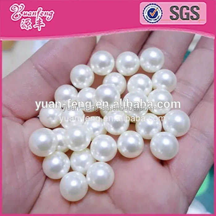 Factory price wholesales hot selling round abs perolas beads
