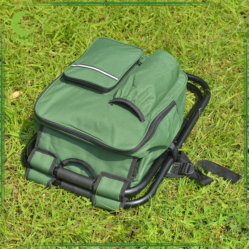 Рекламный рюкзак, Пляжная рыбалка, уличный складной стул с сумкой-холодильником