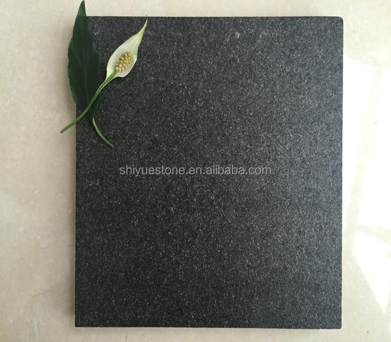 G659 Low Cost Basalt Flamed Brush Tile