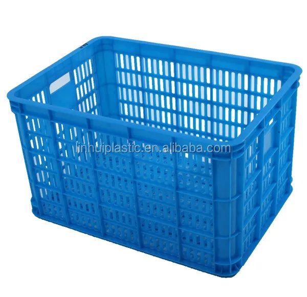PE cheap plastic rectangular storage baskets plastic fruit crates