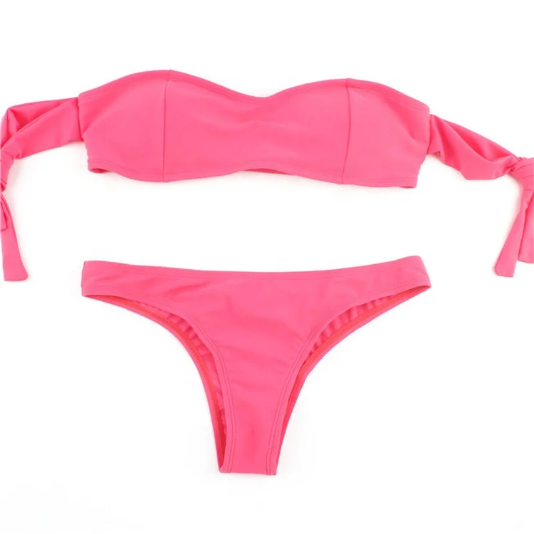 
2019 The Most Popular Pink Strappy Bikini Is a Hot Seller Of Sexy Swimsuits 