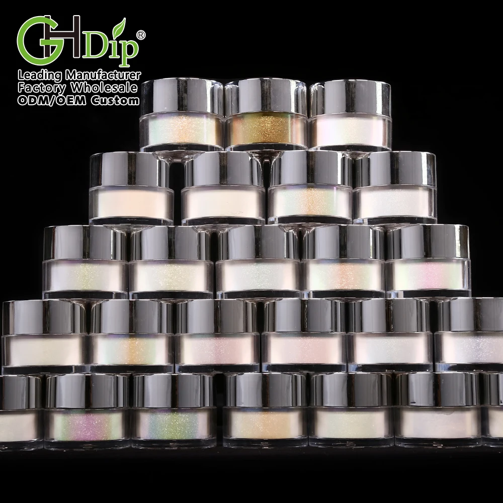 Custom Private Label 1oz 2oz Acrylic Powder Jars , High Quality Acrylic Container