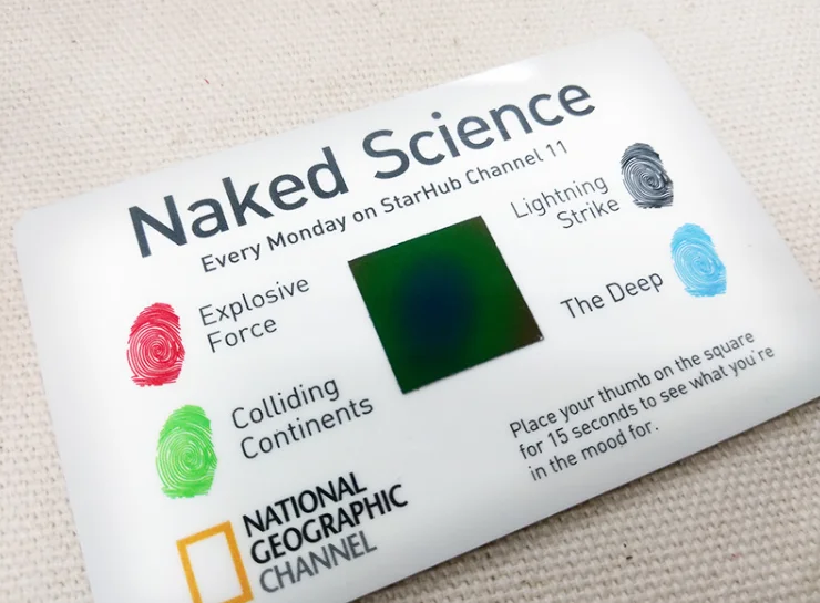 Custom Promotion PVC Business Stress Card Plastic Mood Test Cards