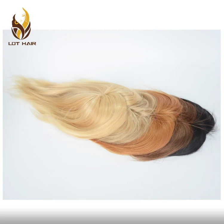 Top quality fishnet base virgin human hair topper