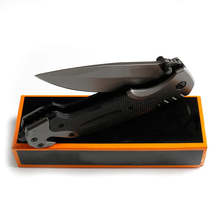 
5CR13MOV Camping Survival Folding Knife G10 Handle 