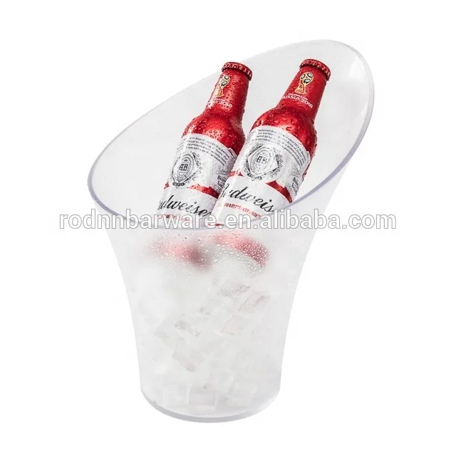 
Premium PS Plastic Ice Bucket Champagne Ice Bucket for One Bottle 
