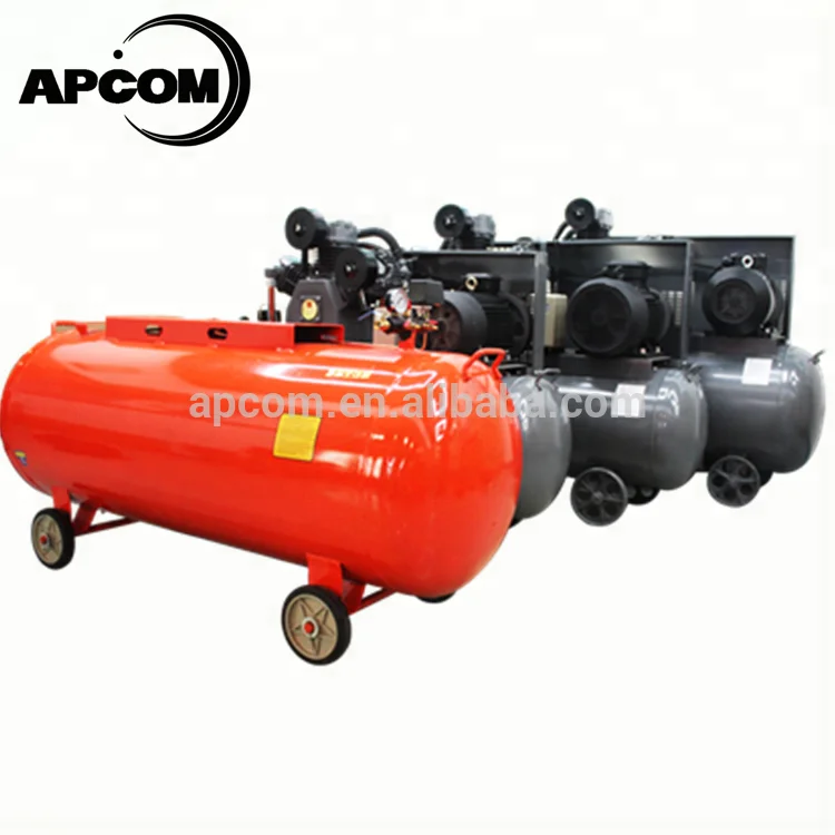  Поршневые воздушные компрессоры APCOM мощные с низким уровнем шума 15 кВт 20 л.с. резервуаром на 500 литров