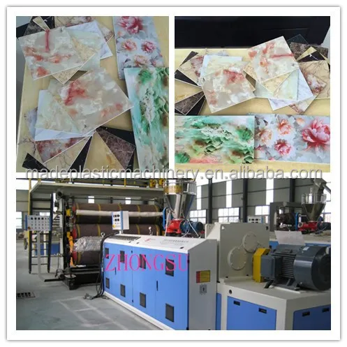 pvc marble sheet extrusion machine / pvc marble board extrusion machine / pvc faux marble sheet production line