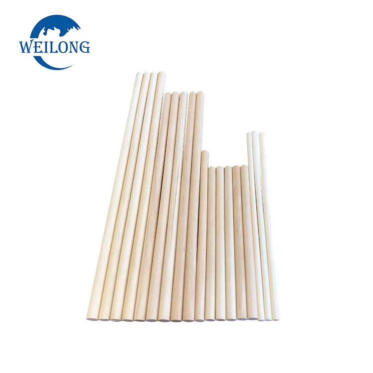 Disposable wood ice cream sugar sticks for cotton candy Birch Wood Round Sticks