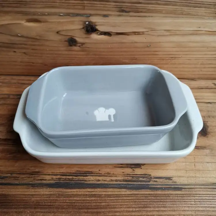 European ceramic cheese cake bakeware set ovenware stoneware kitchen ware baking dish tableware plate